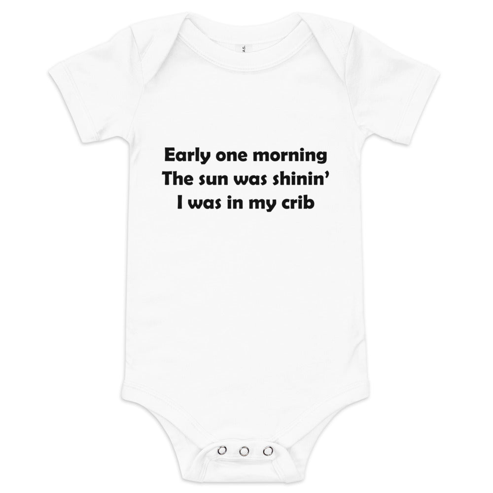 Mozart Lyrics Baby Short Sleeve One Piece