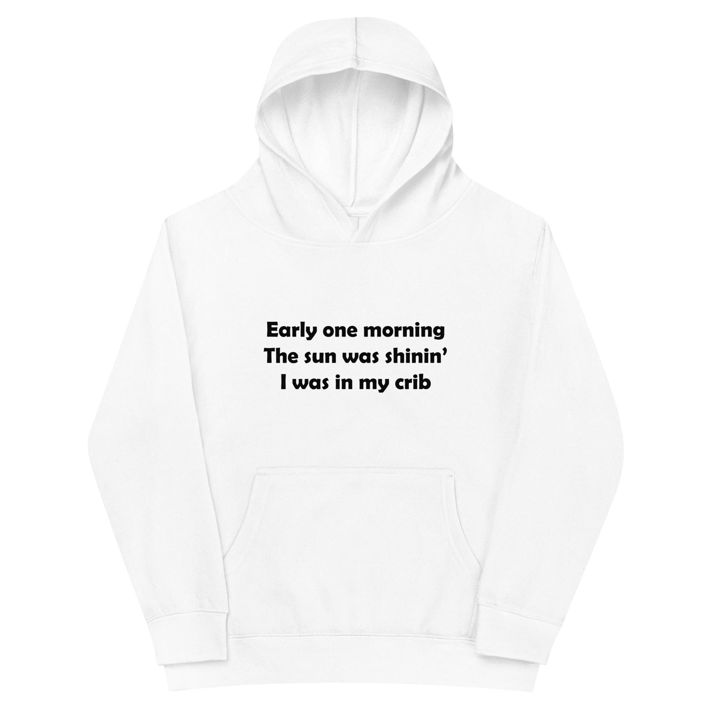 Mozart Lyrics Kids Fleece Hoodie
