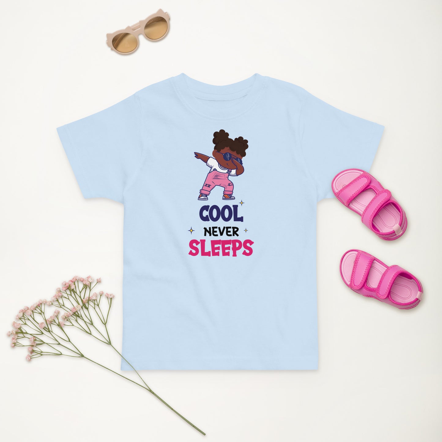 Cool Never Sleeps Toddler jersey t-shirt