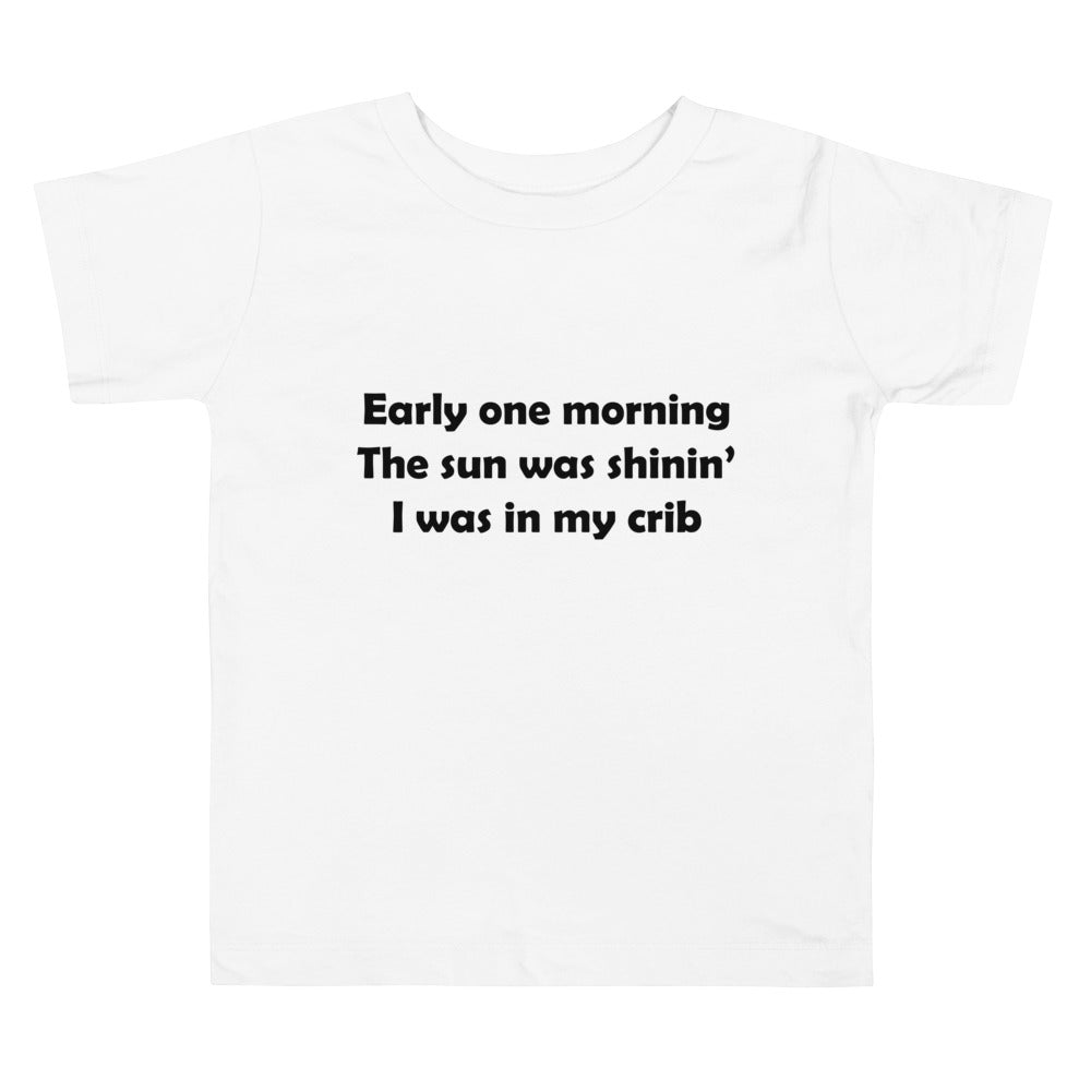 Mozart Lyrics Toddler Short Sleeve Tee
