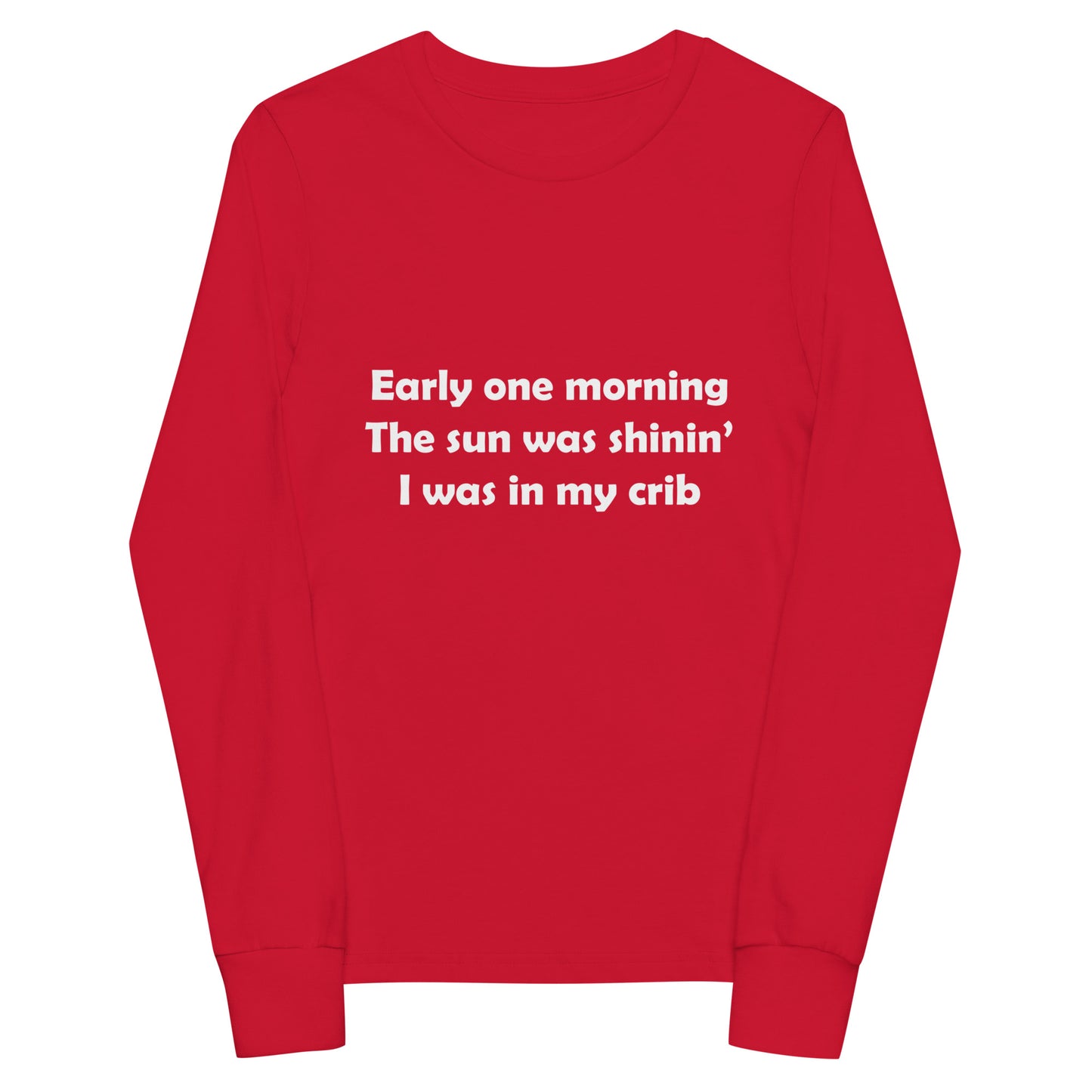 Mozart Lyrics Youth Long Sleeve Tee