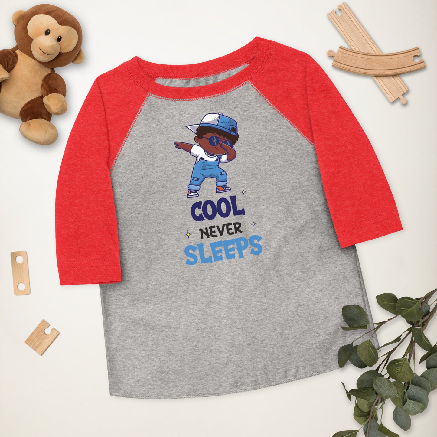 Cool Never Sleeps Toddler Baseball Shirt