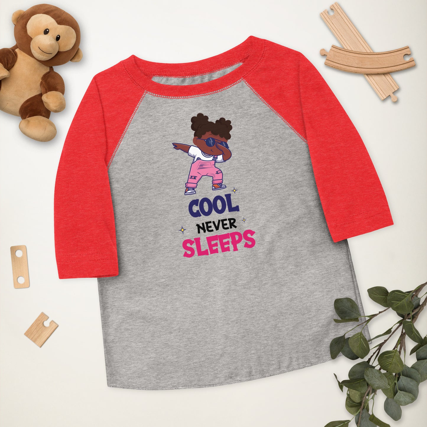 Cool Never Sleeps Toddler Baseball Shirt