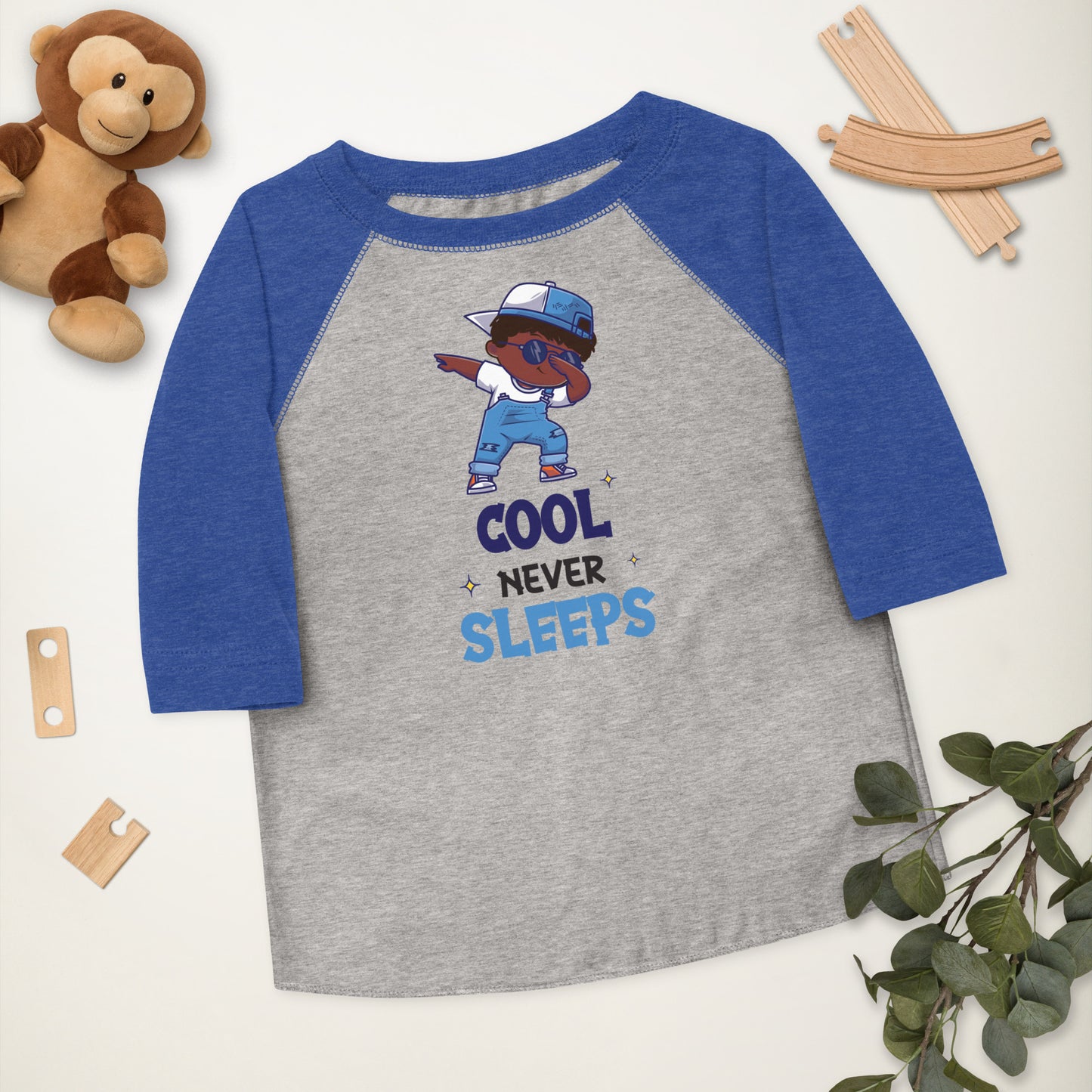 Cool Never Sleeps Toddler Baseball Shirt