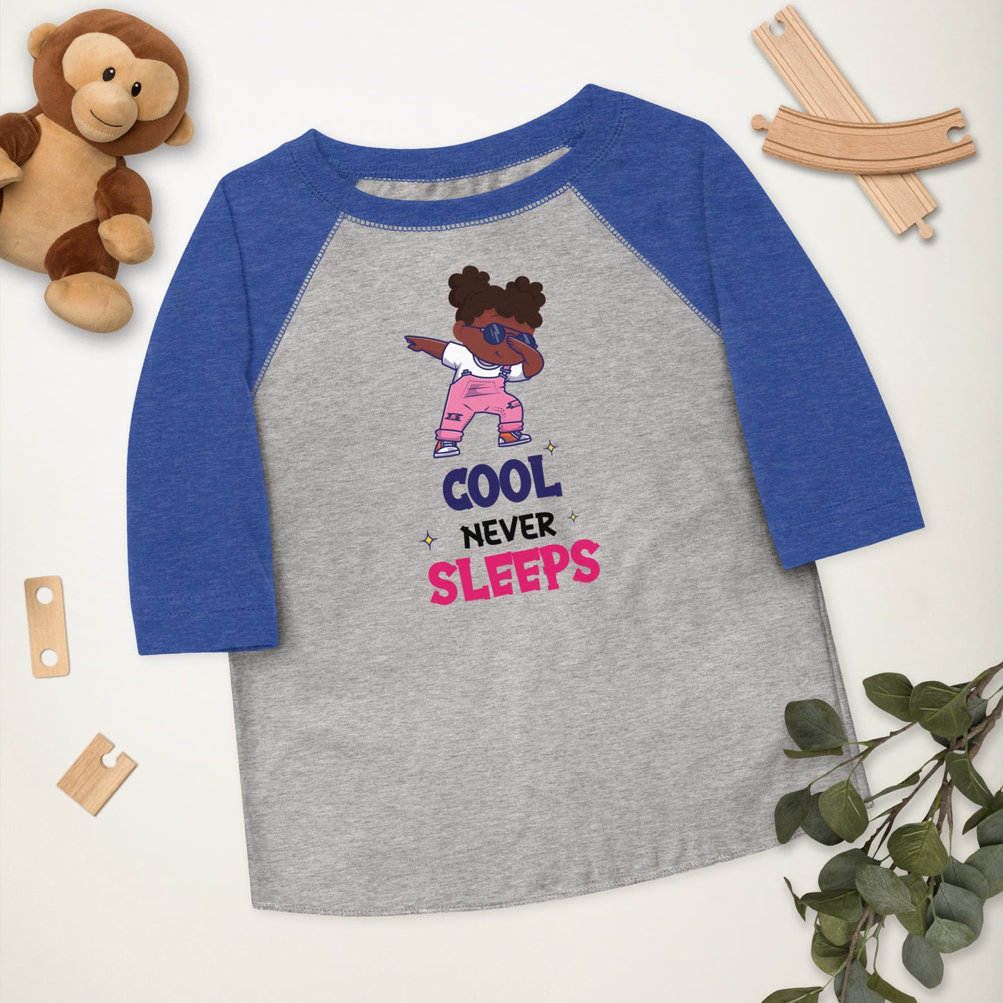 Cool Never Sleeps Toddler Baseball Shirt