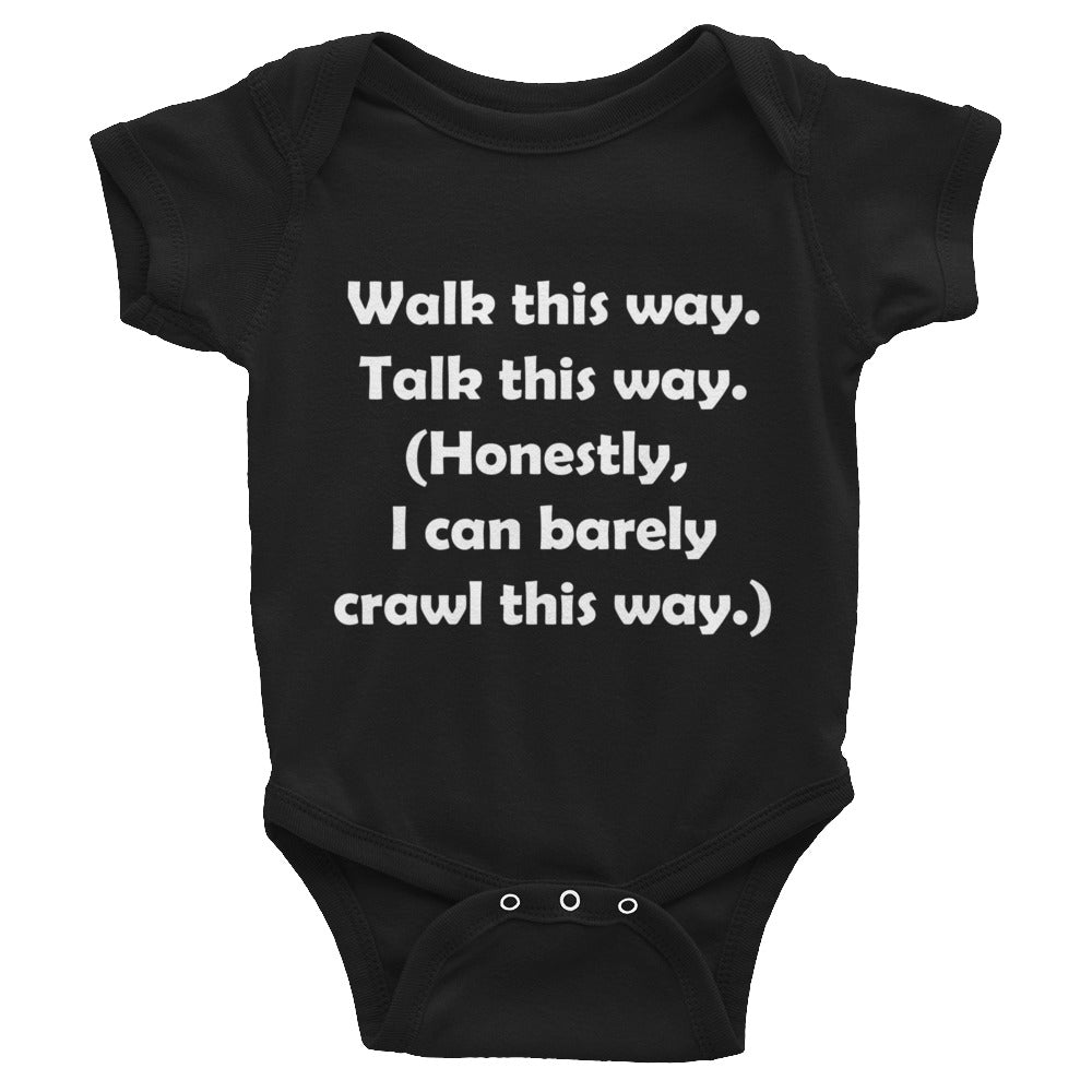 Mozart Walk This Way. Talk This Way. Infant Bodysuit