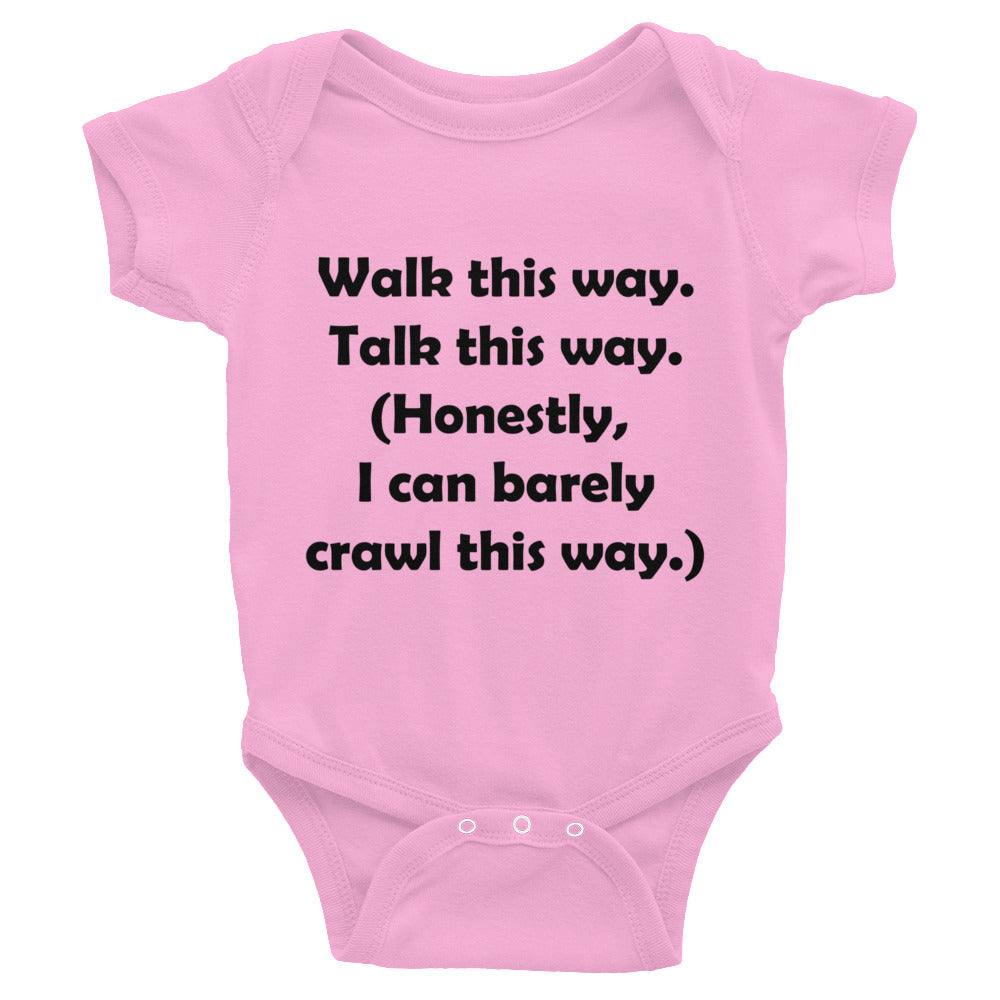 Mozart Walk This Way. Talk This Way. Infant Bodysuit