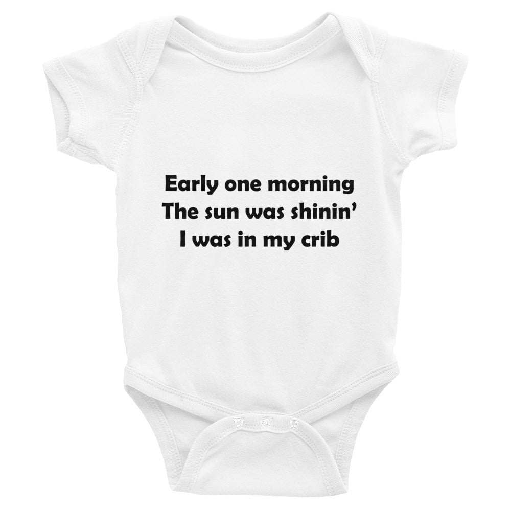 Mozart Lyrics Infant Bodysuit