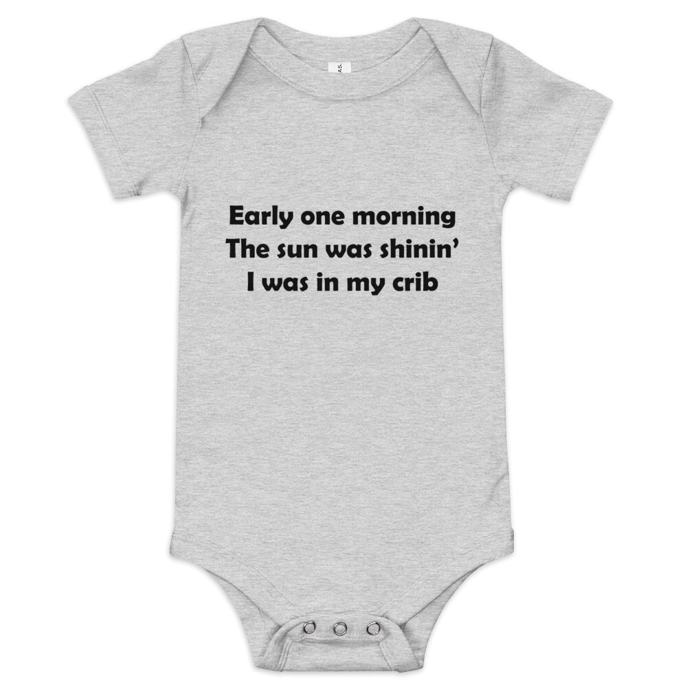 Mozart Lyrics Baby Short Sleeve One Piece