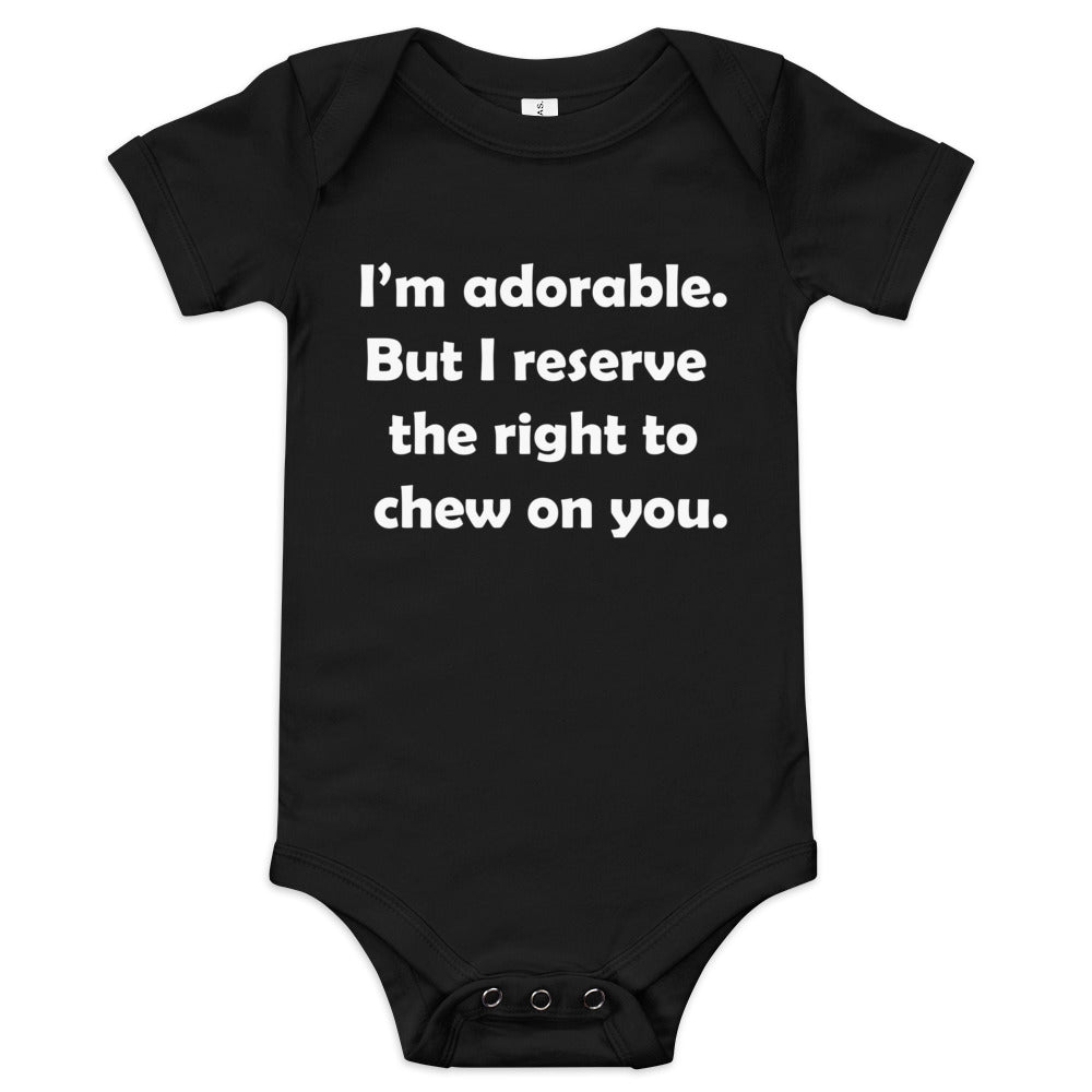 I'm Adorable Baby Short Sleeve One Piece