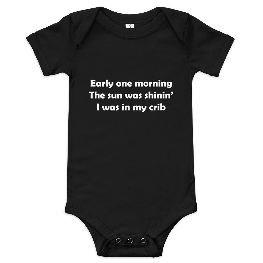Mozart Lyrics Baby Short Sleeve One Piece