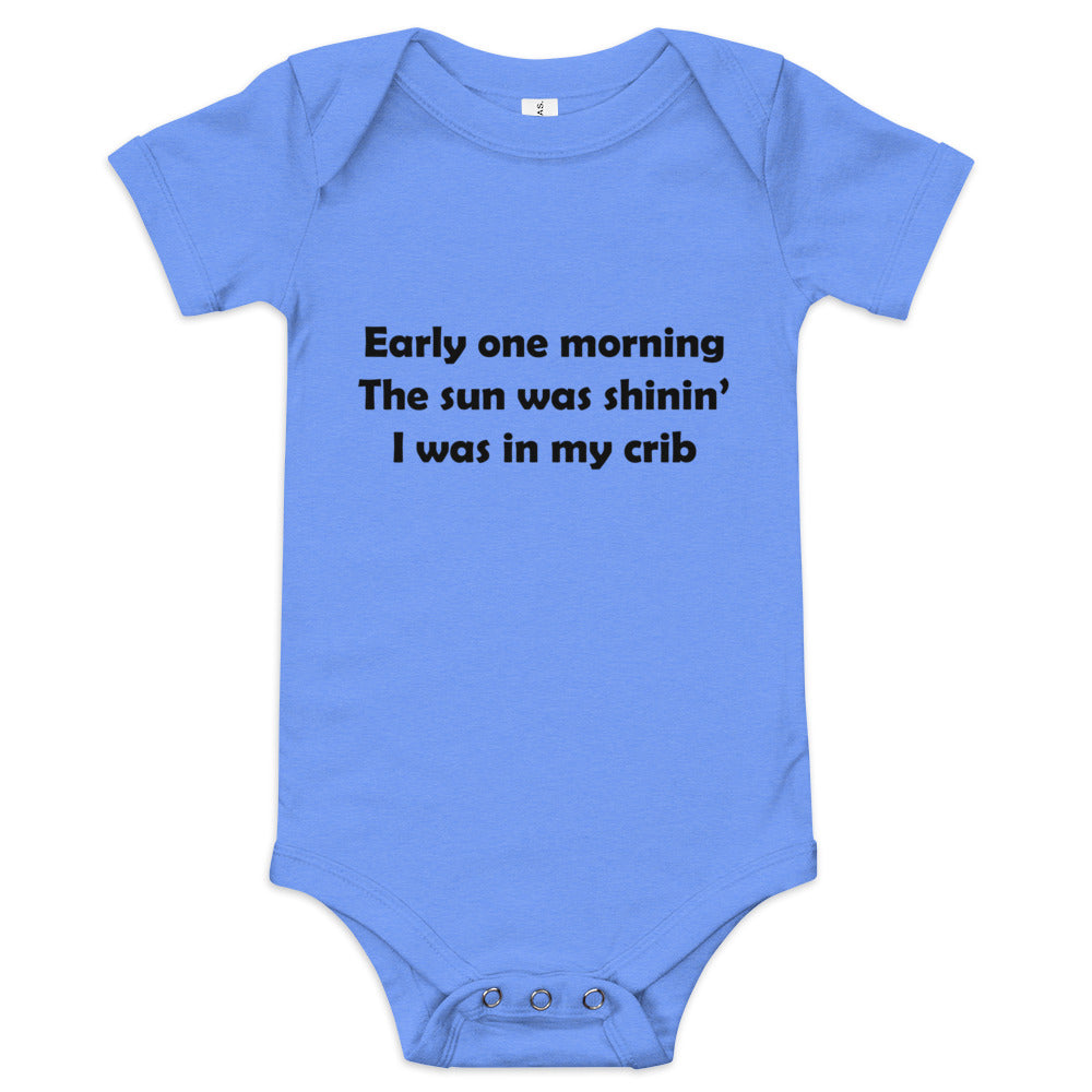 Mozart Lyrics Baby Short Sleeve One Piece