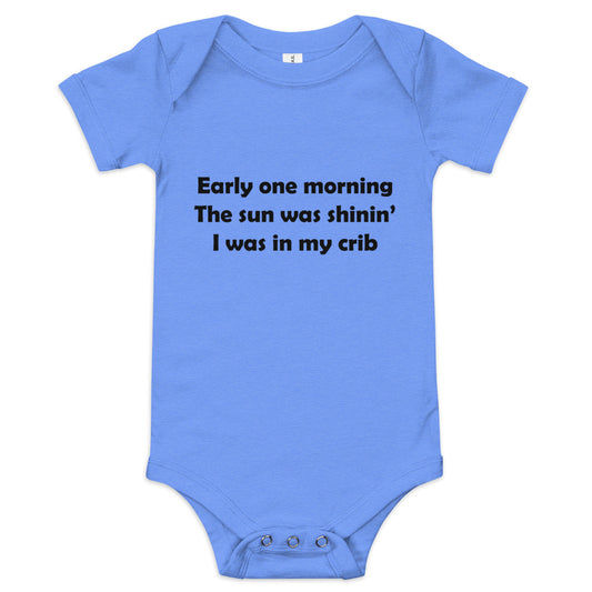 Mozart Lyrics Baby Short Sleeve One Piece
