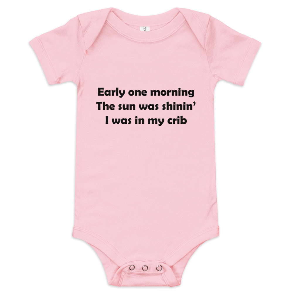 Mozart Lyrics Baby Short Sleeve One Piece