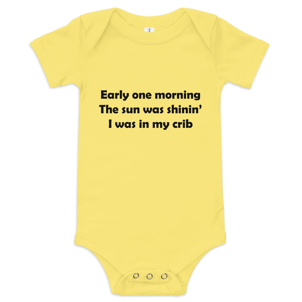 Mozart Lyrics Baby Short Sleeve One Piece