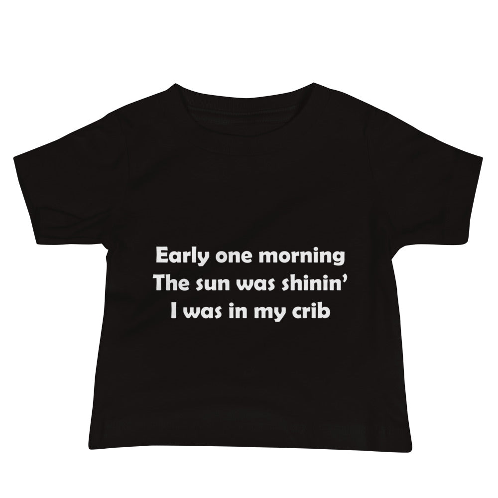 Mozart Lyrics Baby Jersey Short Sleeve Tee