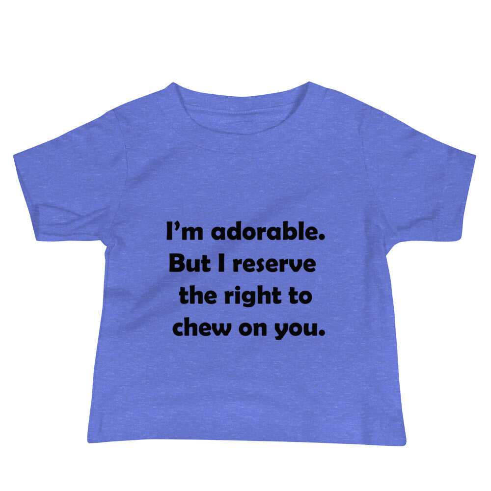I'm Adorable Baby Jersey Short Sleeve Tee