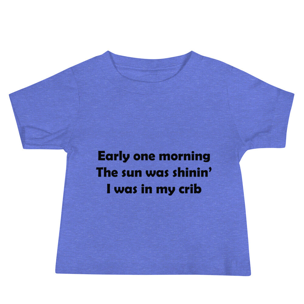 Mozart Lyrics Baby Jersey Short Sleeve Tee