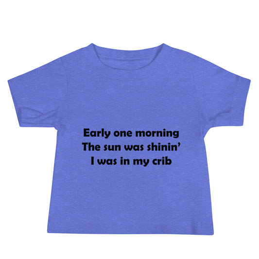 Mozart Lyrics Baby Jersey Short Sleeve Tee