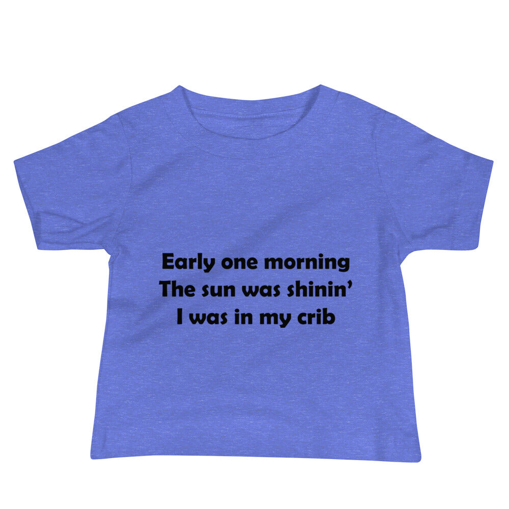 Mozart Lyrics Baby Jersey Short Sleeve Tee