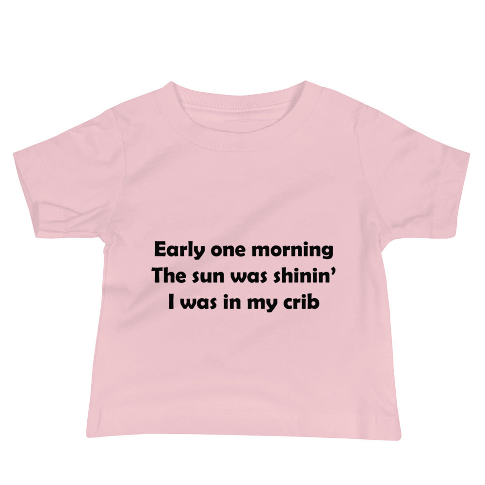Mozart Lyrics Baby Jersey Short Sleeve Tee