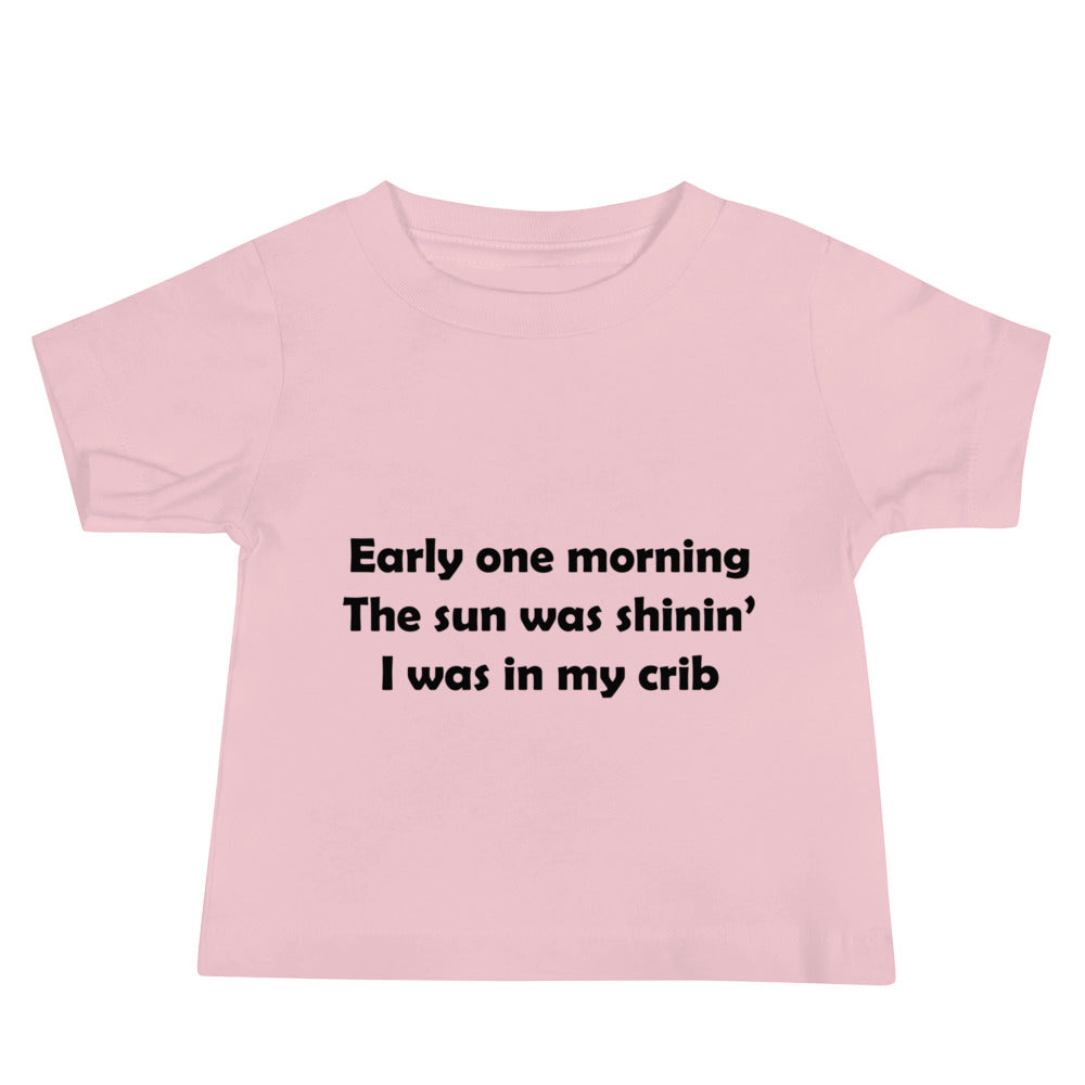 Mozart Lyrics Baby Jersey Short Sleeve Tee