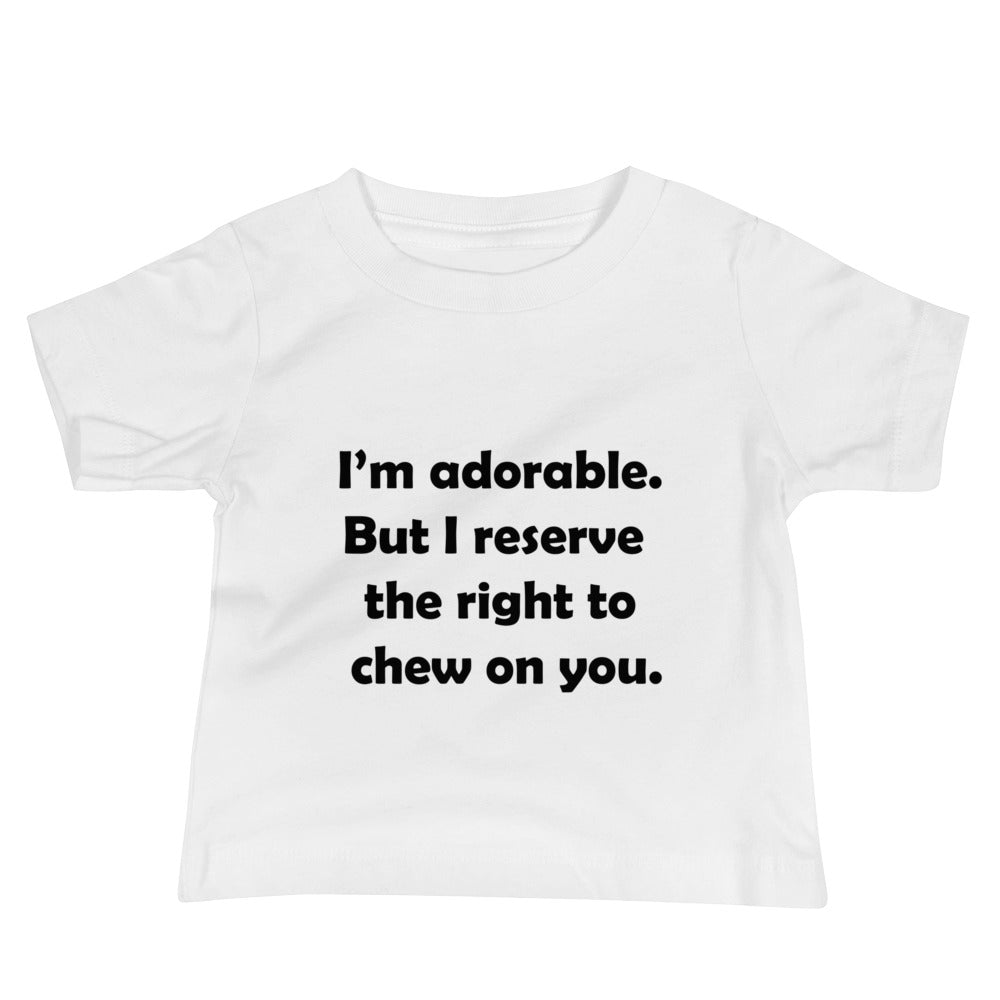 I'm Adorable Baby Jersey Short Sleeve Tee