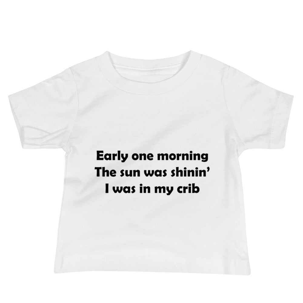 Mozart Lyrics Baby Jersey Short Sleeve Tee