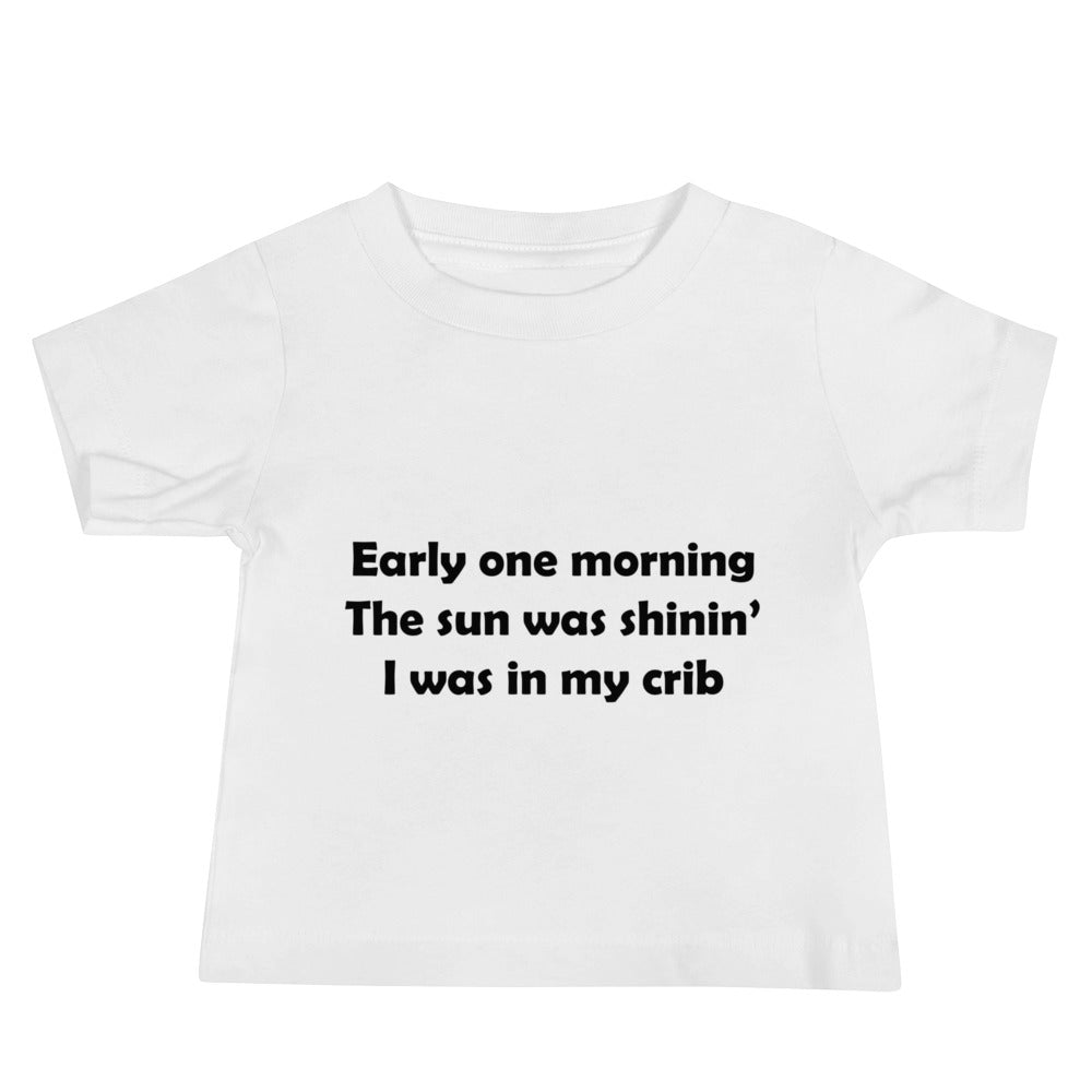 Mozart Lyrics Baby Jersey Short Sleeve Tee