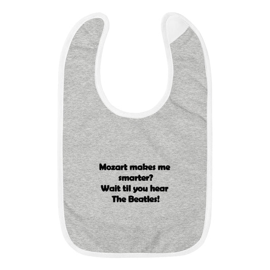 Embroidered Mozart Baby Bib