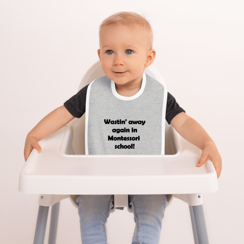 Mozart Montessori School Embroidered Baby Bib