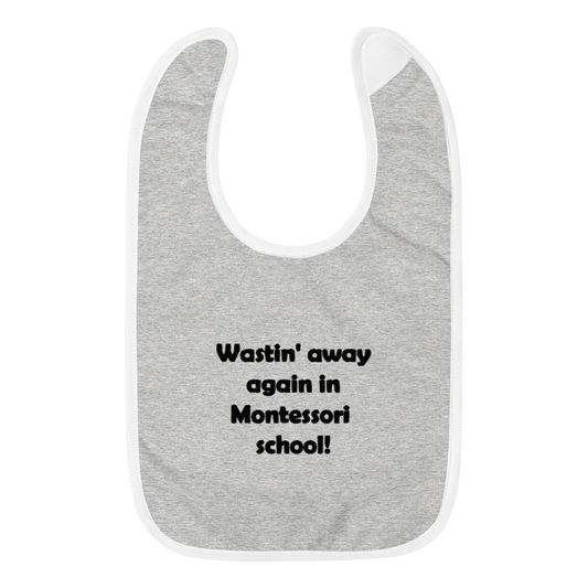 Mozart Montessori School Embroidered Baby Bib