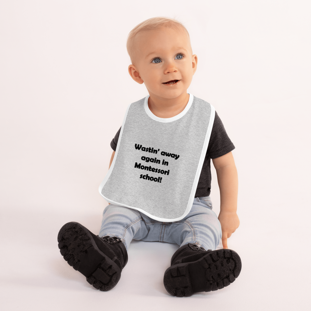 Mozart Montessori School Embroidered Baby Bib