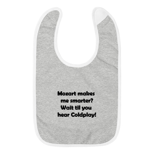 Mozart Embroidered Baby Bib