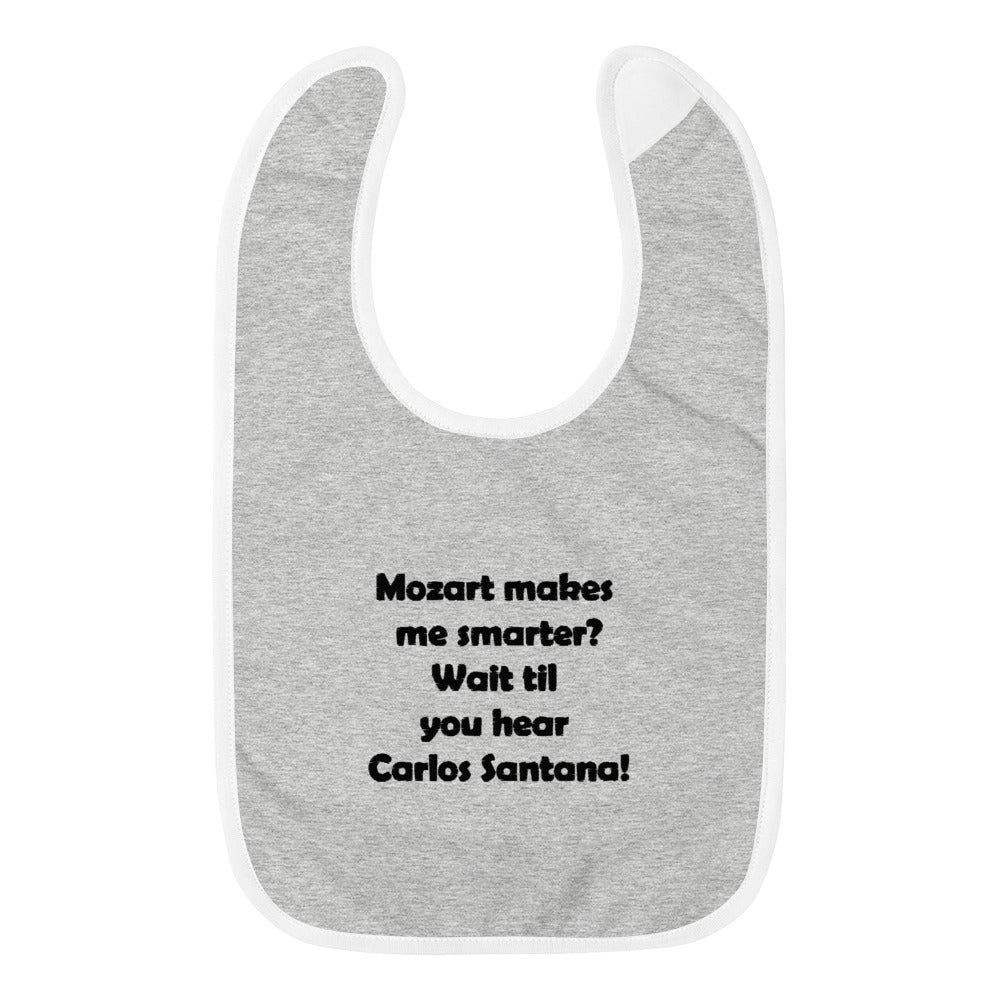 Mozart Embroidered Baby Bib