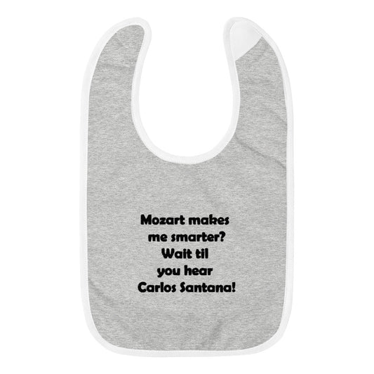 Mozart Embroidered Baby Bib