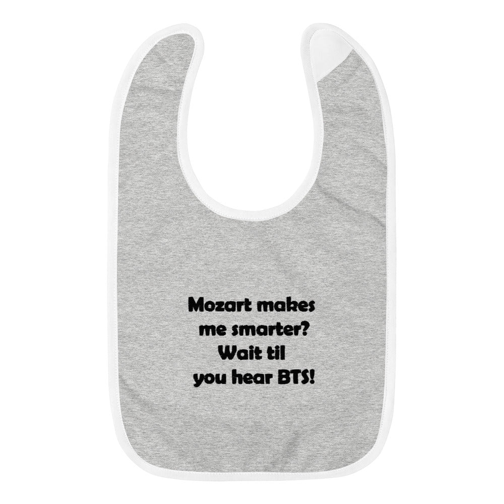 Mozart Embroidered Baby Bib