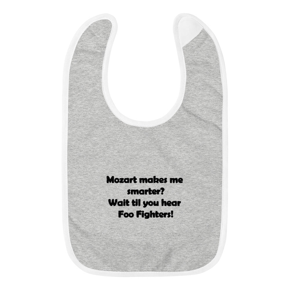 Mozart Embroidered Baby Bib