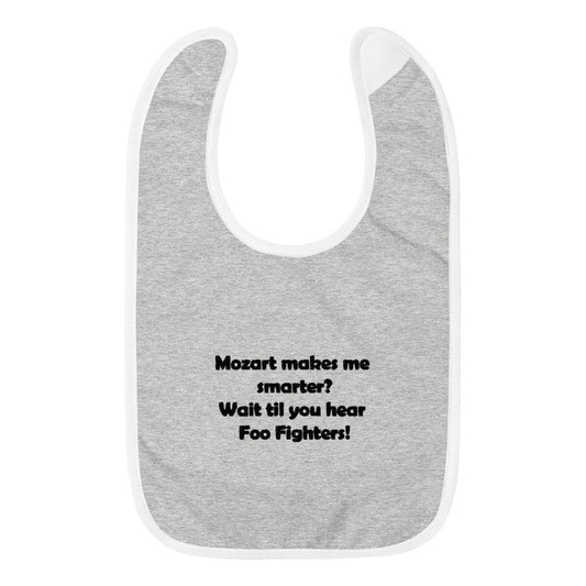 Mozart Embroidered Baby Bib