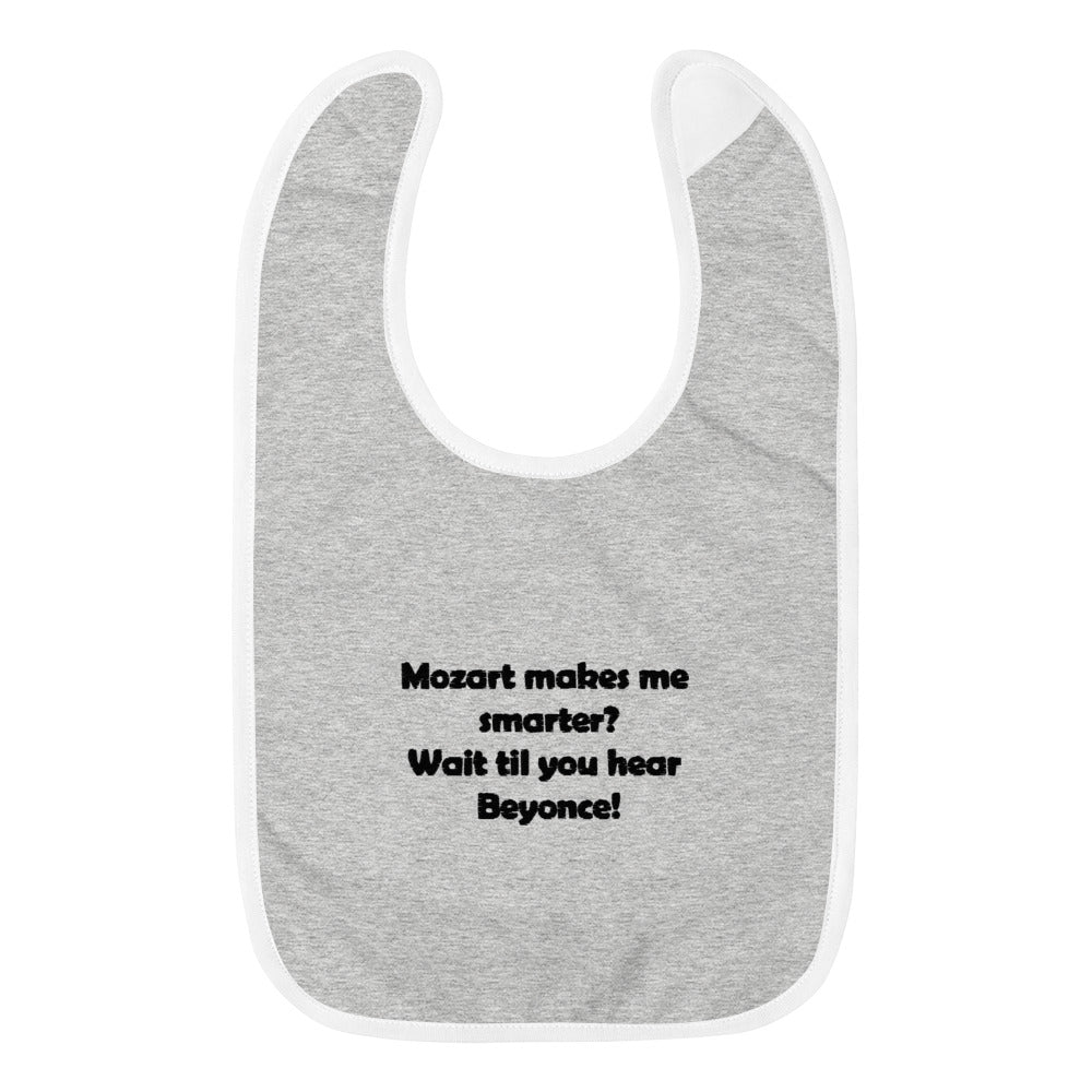 Mozart Embroidered Baby Bib