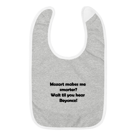 Mozart Embroidered Baby Bib
