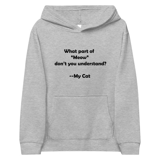 My Cat Kids Fleece Hoodie