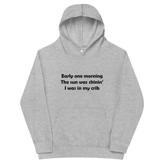 Mozart Lyrics Kids Fleece Hoodie