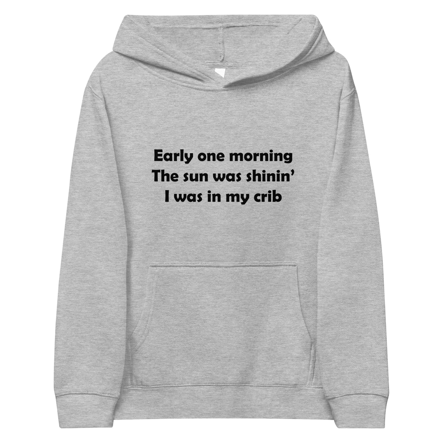 Mozart Lyrics Kids Fleece Hoodie
