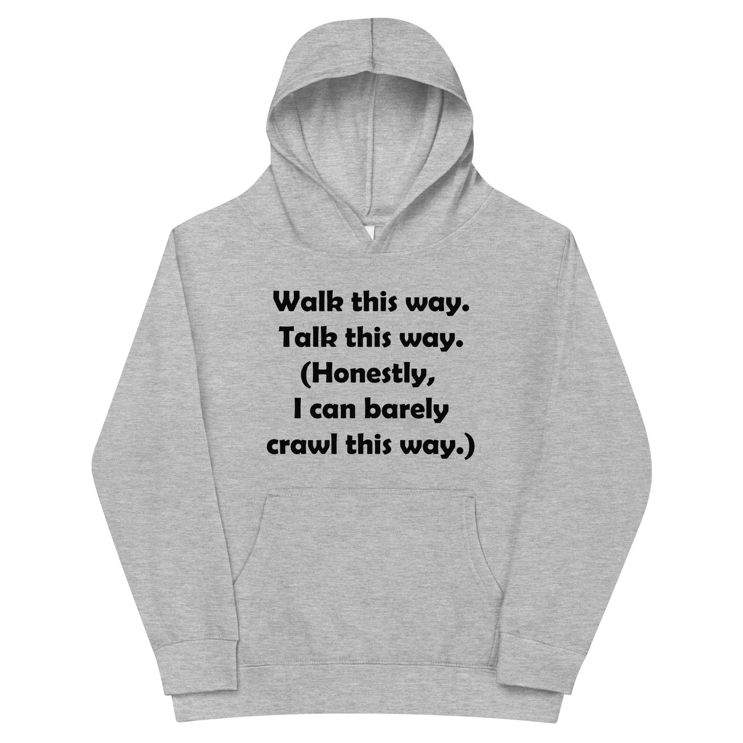 Mozart Walk This Way. Talk This Way. Kids Fleece Hoodie
