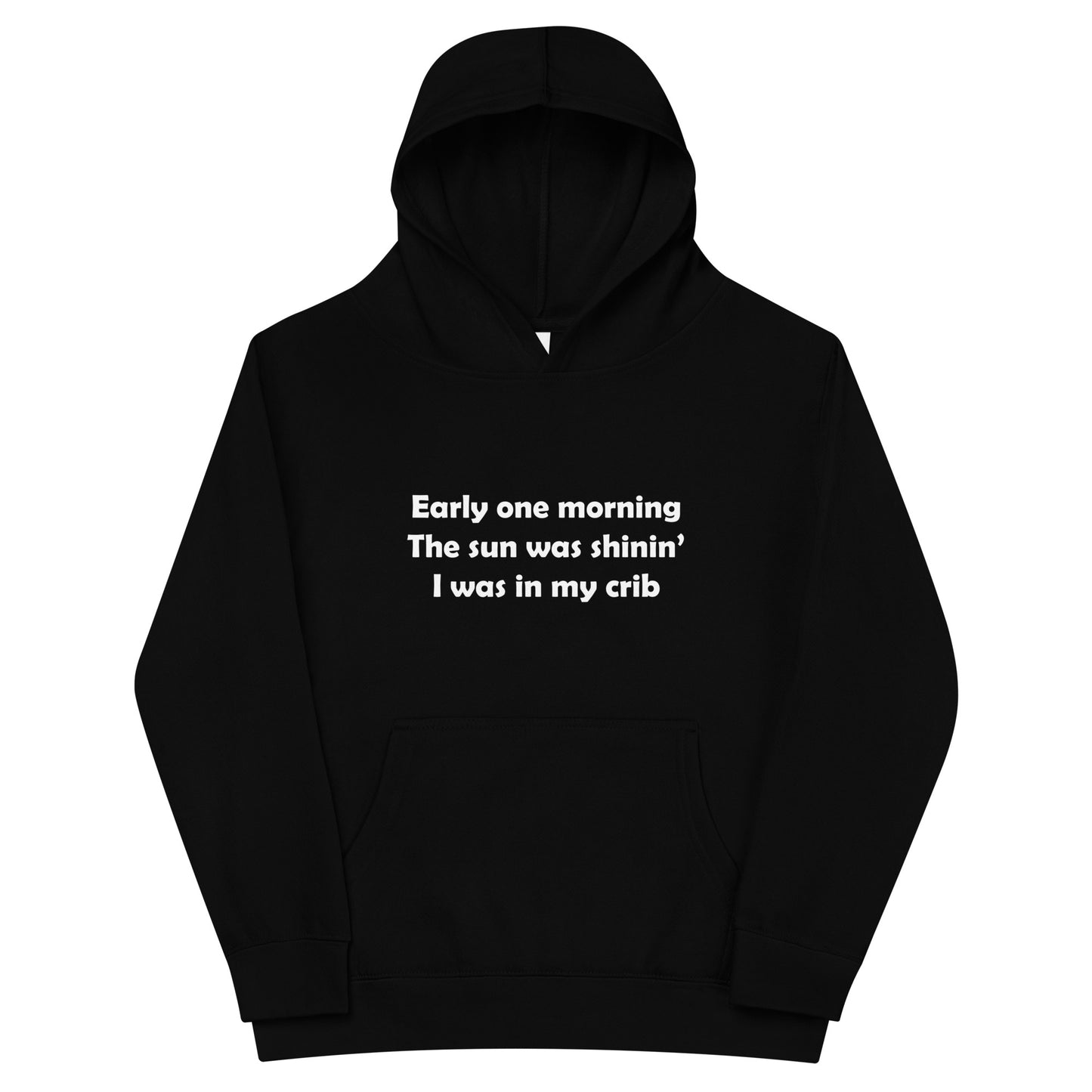 Mozart Lyrics Kids Fleece Hoodie