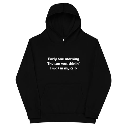 Mozart Lyrics Kids Fleece Hoodie