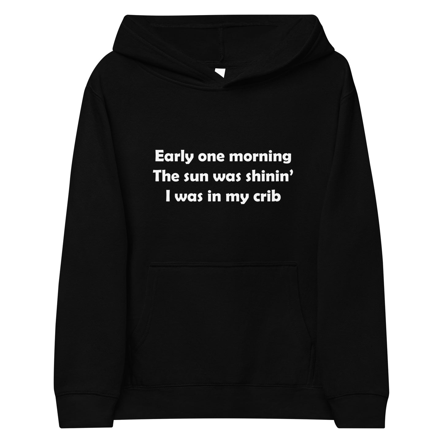 Mozart Lyrics Kids Fleece Hoodie