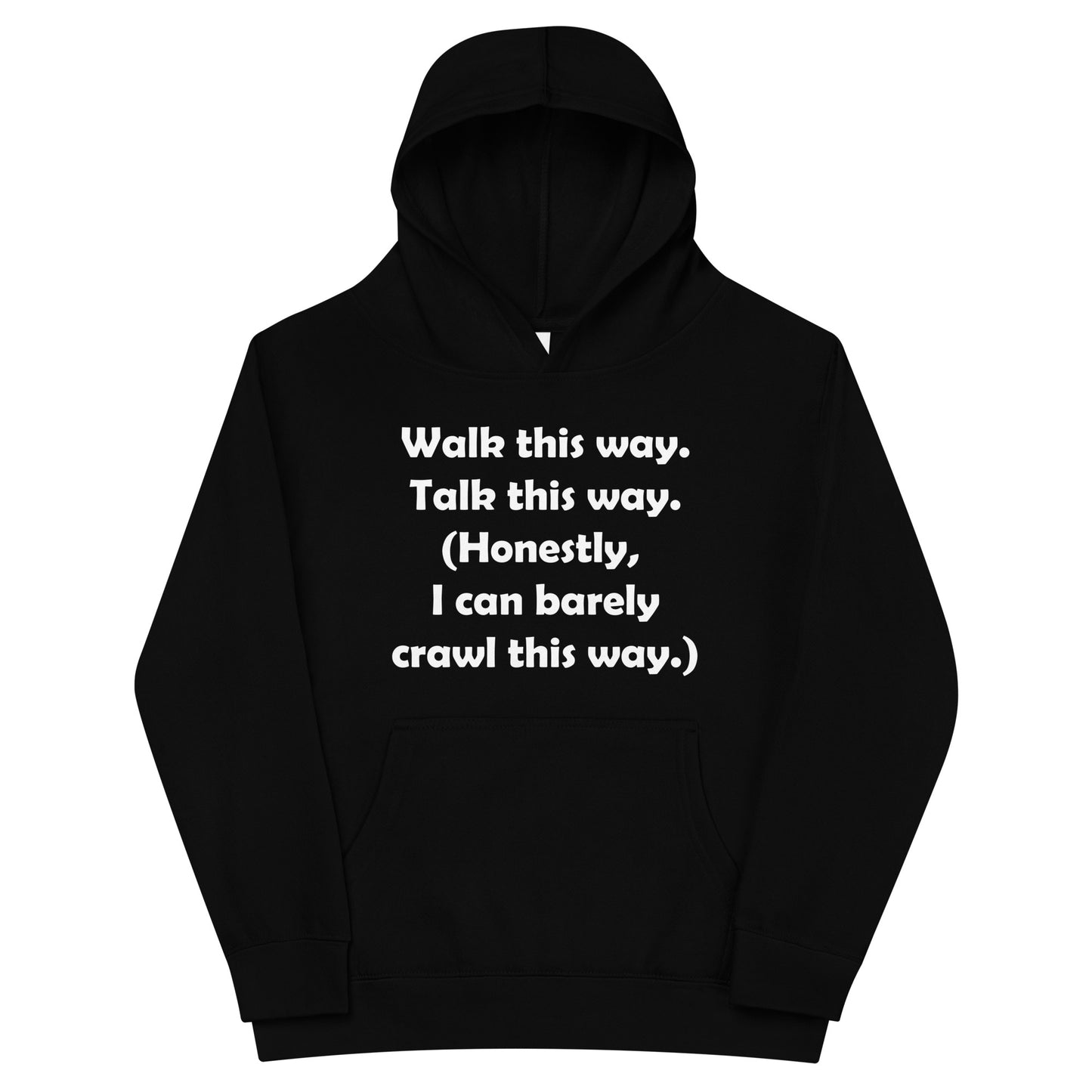 Mozart Walk This Way. Talk This Way. Kids Fleece Hoodie