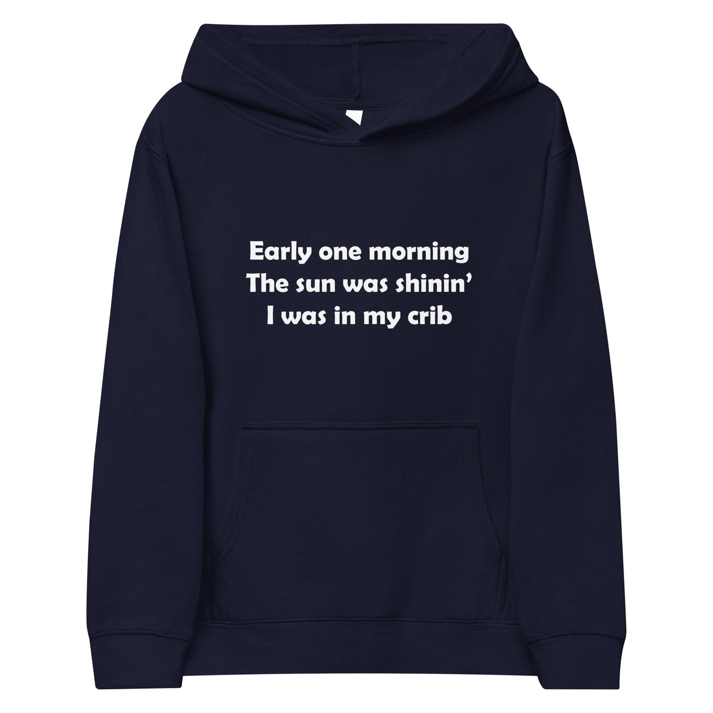 Mozart Lyrics Kids Fleece Hoodie